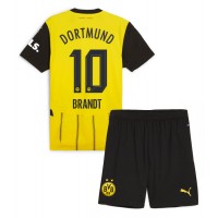 Koszulka piłkarska Borussia Dortmund Julian Brandt #10 Strój Domowy dla dzieci 2024-25 tanio Krótki Rękaw (+ Krótkie spodenki)